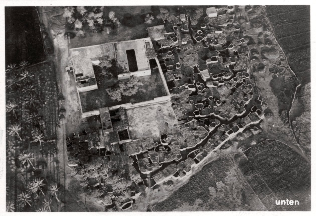 Bir köyün havadan görünümü, Mısır, 1931 1933 by Unbekannt