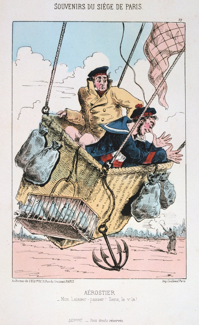 Aerostier, Paris Kuşatması, 1870-1871 by Unbekannt