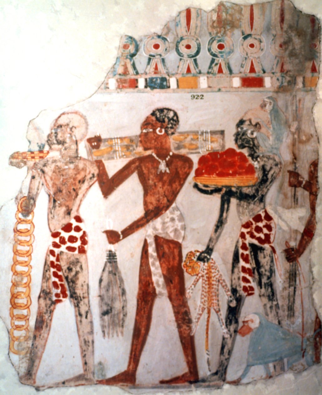altın ve diğer öğeleri taşıyan Afrikalılar, c1400 M.Ö. by Unbekannt
