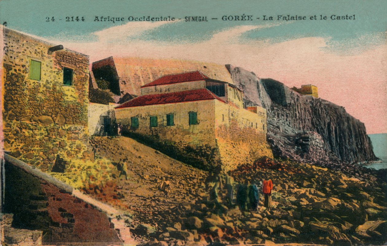 Batı Afrika -Senegal - Gorée - La Falasise ve Castel, c1900. by Unbekannt