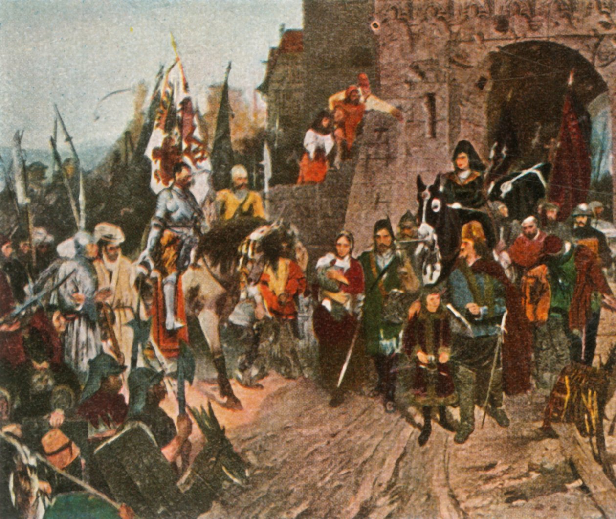 Agnes von Rosenberg, babasının kalesini Hussites