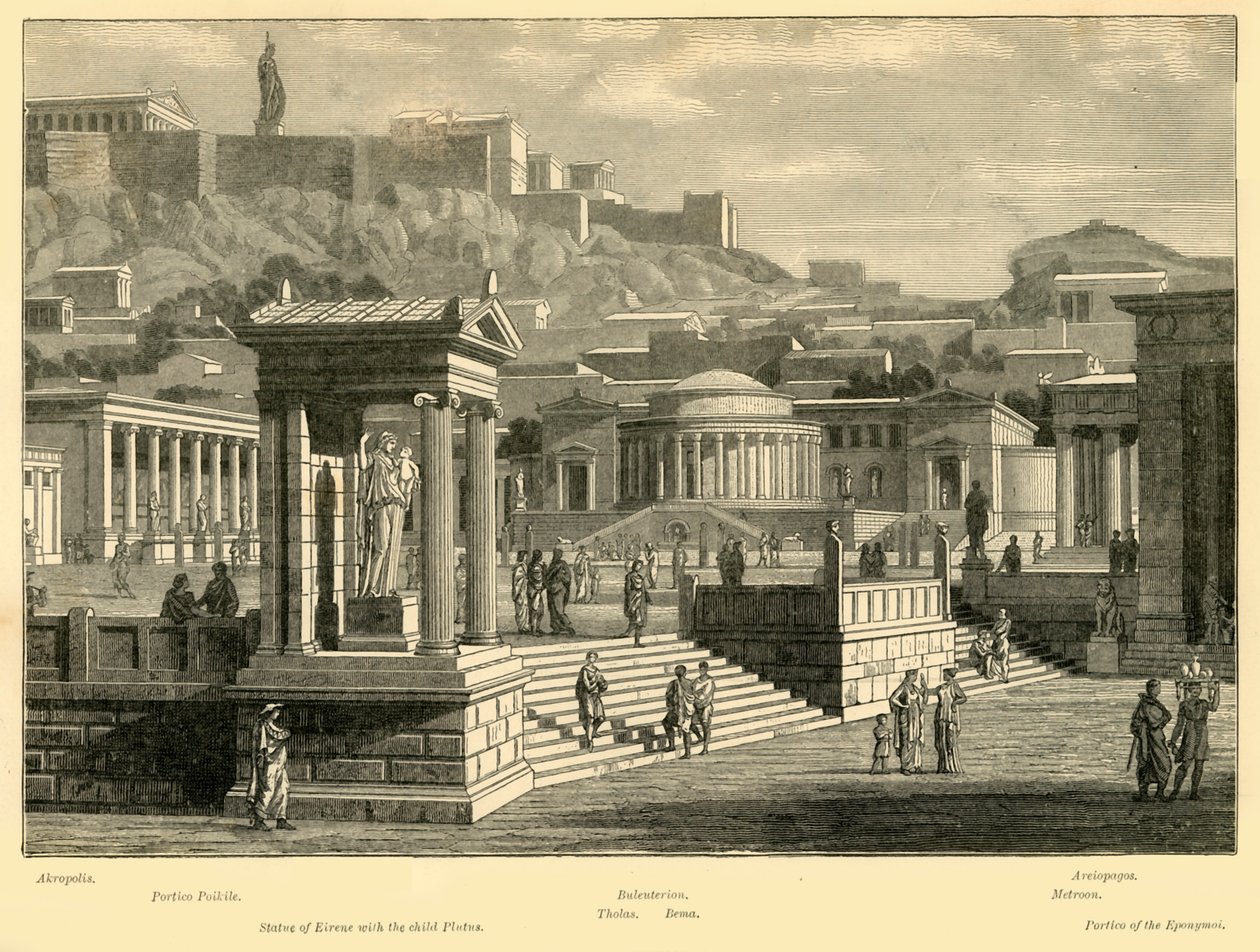 Atina Agorası restore edildi, 1890. by Unbekannt