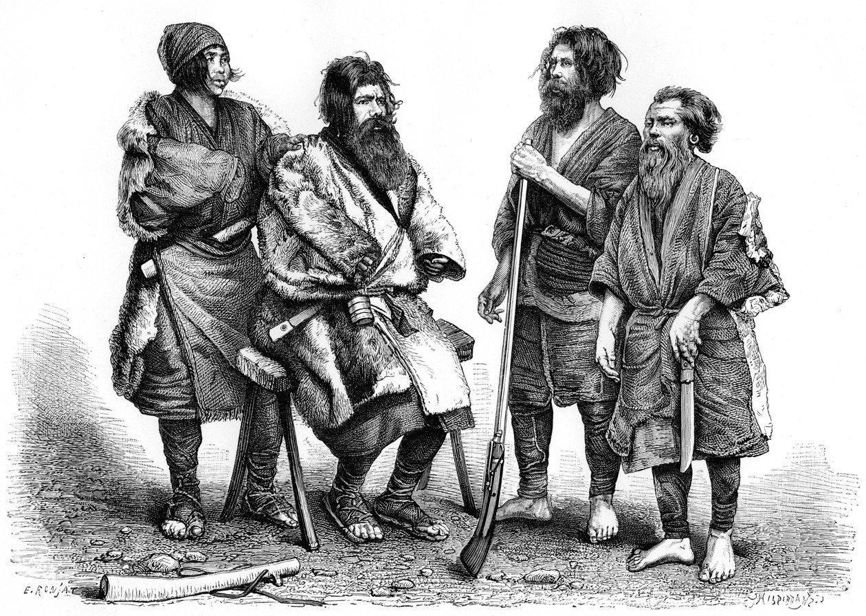 Ainu halkı, Japonya, 1895 by Unbekannt