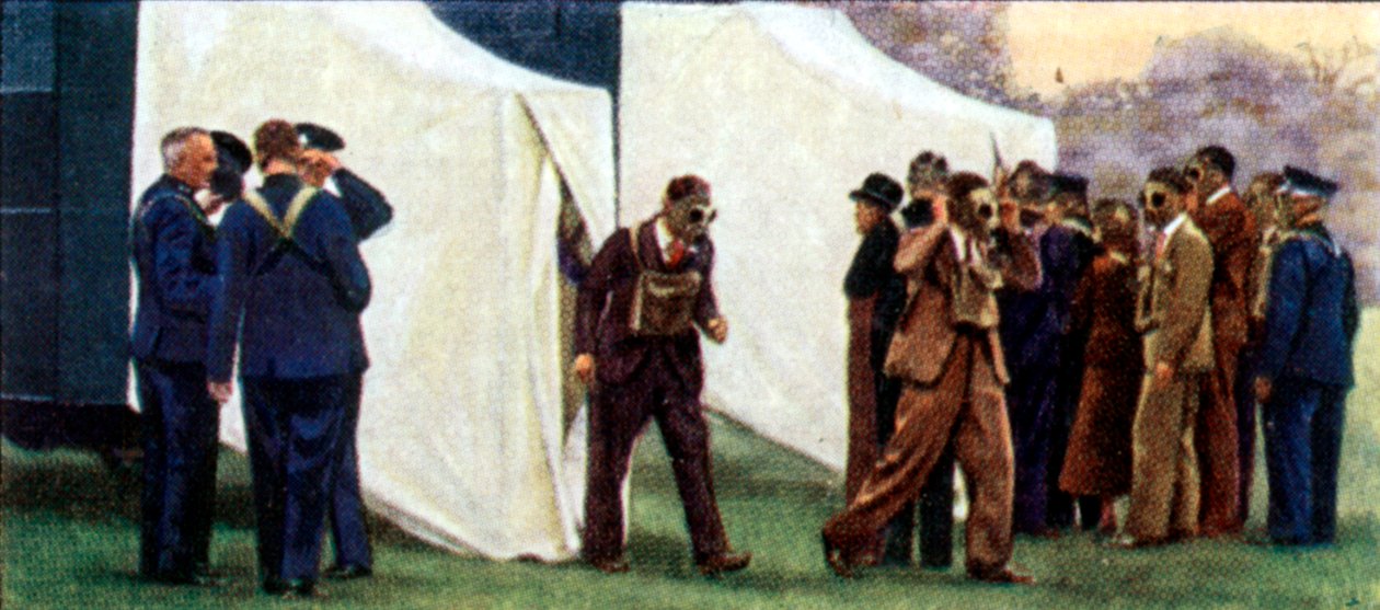 Air Raid Önlemleri, sigara kartı, İngiliz, 1938 by Unbekannt