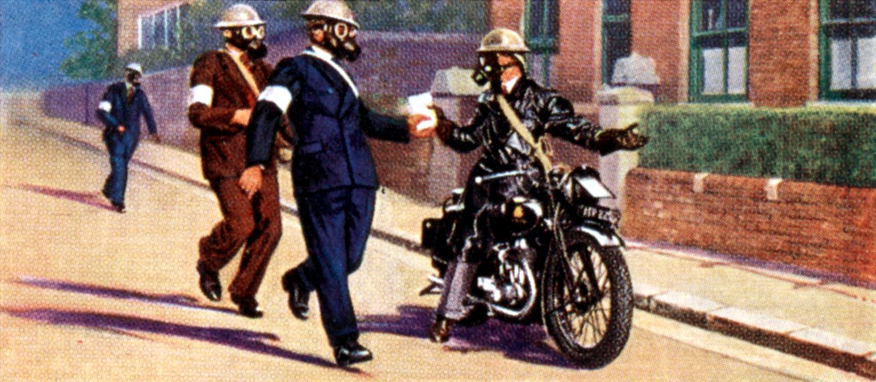 Air Raid Önlemleri, sigara kartı, İngiliz, 1938 by Unbekannt
