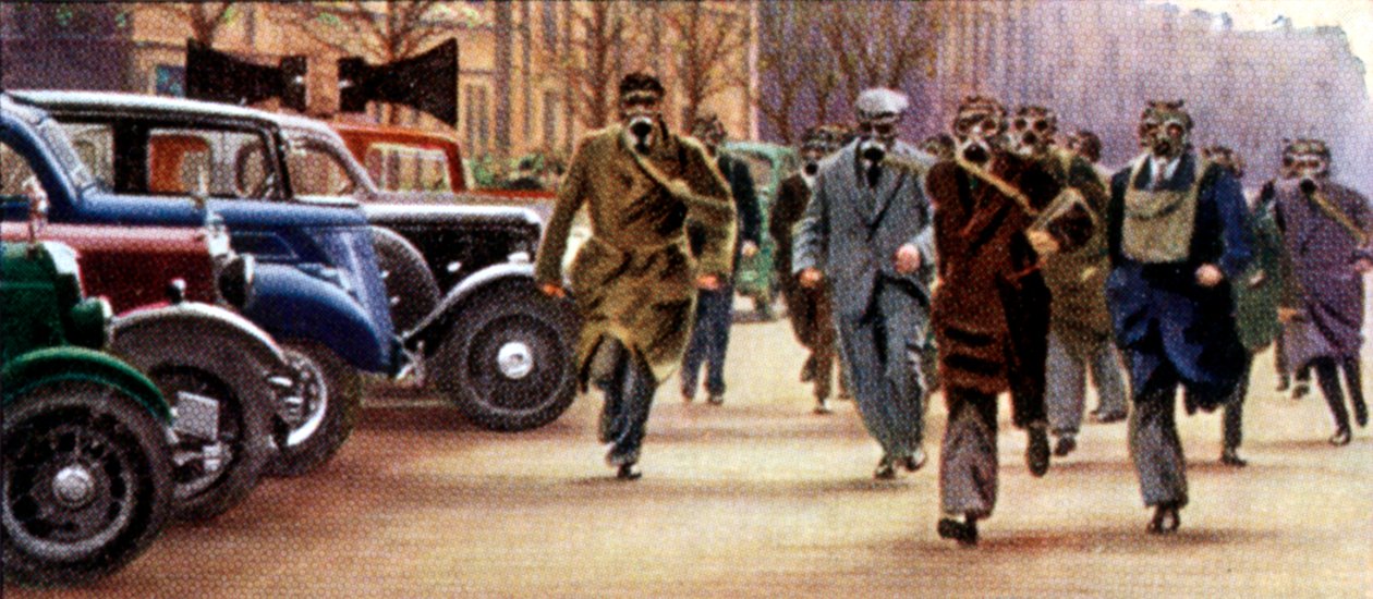 Air Raid Önlemleri, sigara kartı, İngiliz, 1938 by Unbekannt