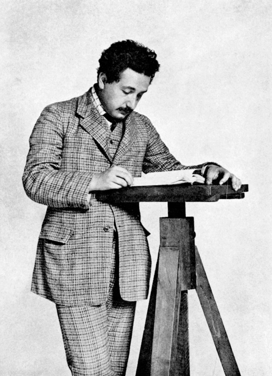 Albert Einstein 1879-1955, Alman-İsviçreli matematikçi ve teorik fizikçi, 1905 by Unbekannt