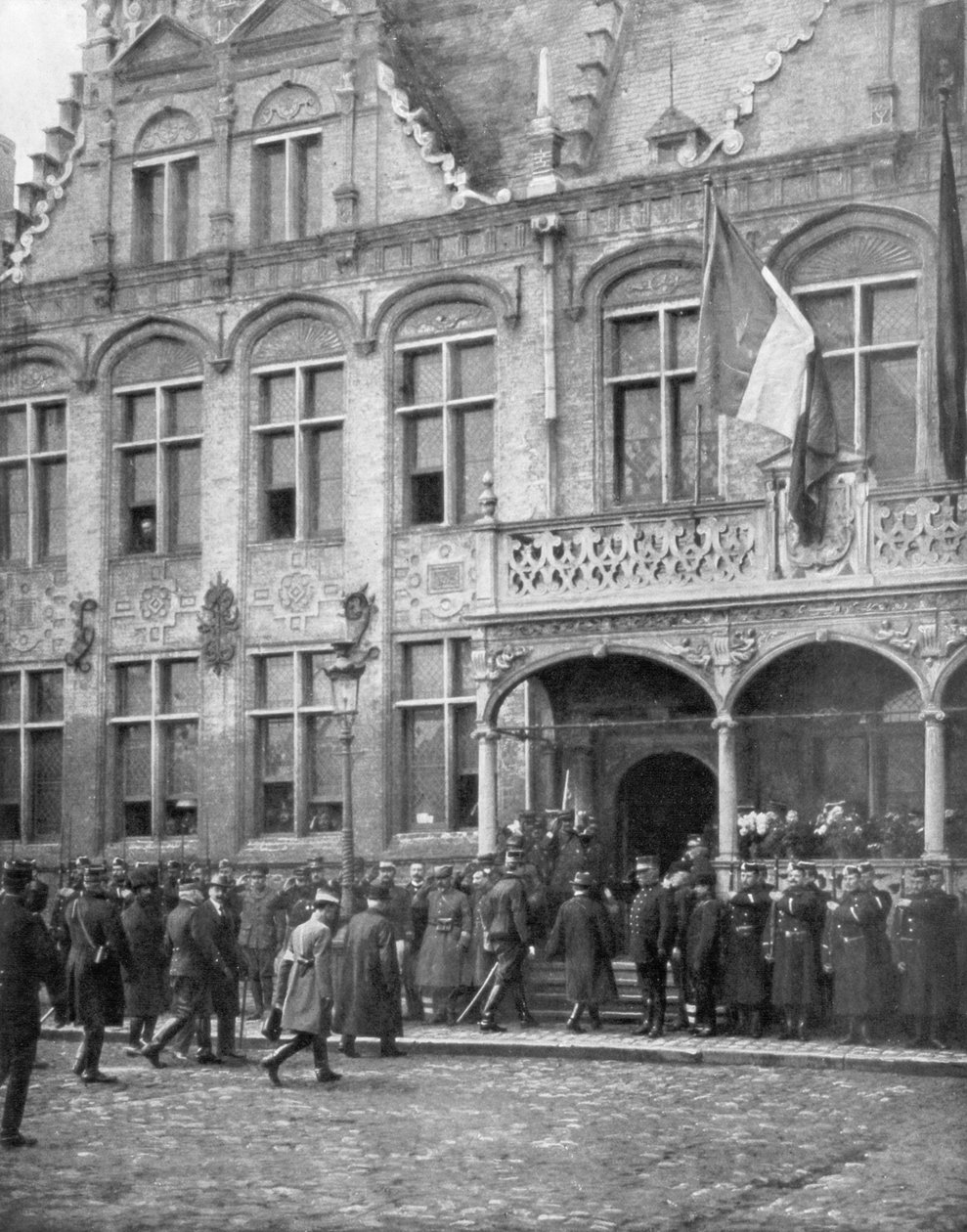 Belçika Kralı I. Albert ve Fransa Cumhurbaşkanı Poincare, 1 Kasım 1914