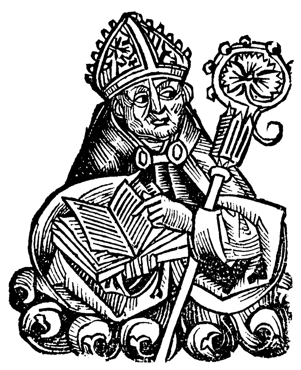 Albertus Magnus c1200-1280 Almanya doğumlu Dominik keşişi, 1493 by Unbekannt