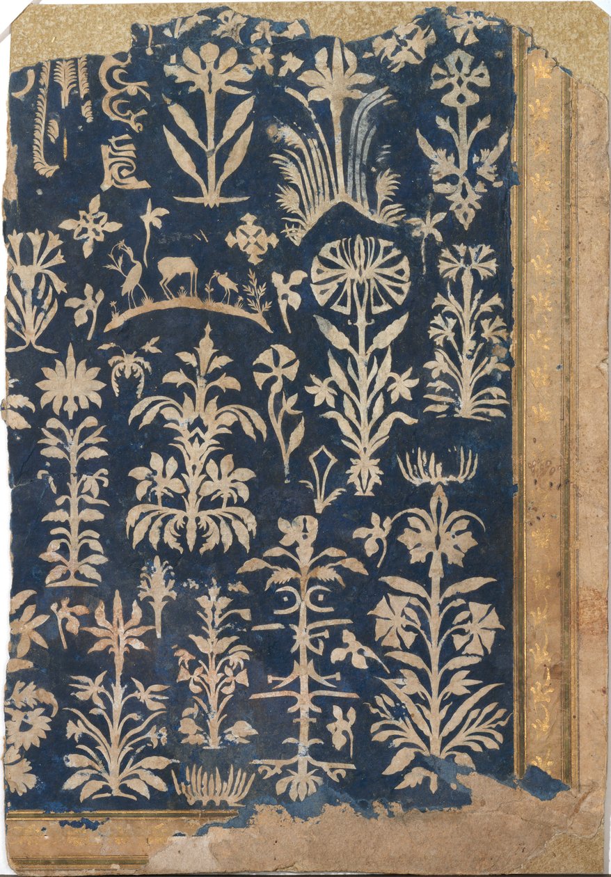 Kağıt Kesme Süslemeli Albüm Sayfası, yakl. 1625-50. by Unbekannt