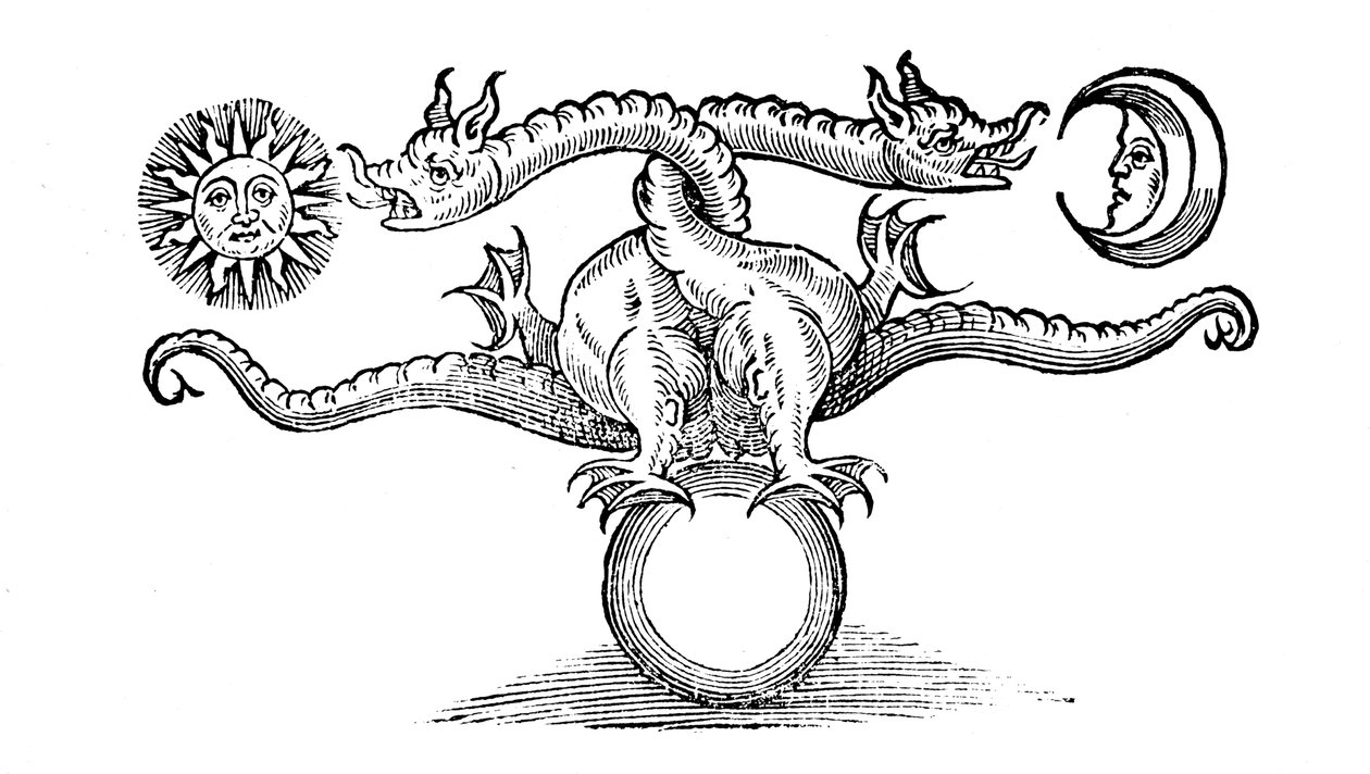 Adi metalin gümüş ve altına dönüşümünü temsil eden simya sembolü, 1652 by Unbekannt