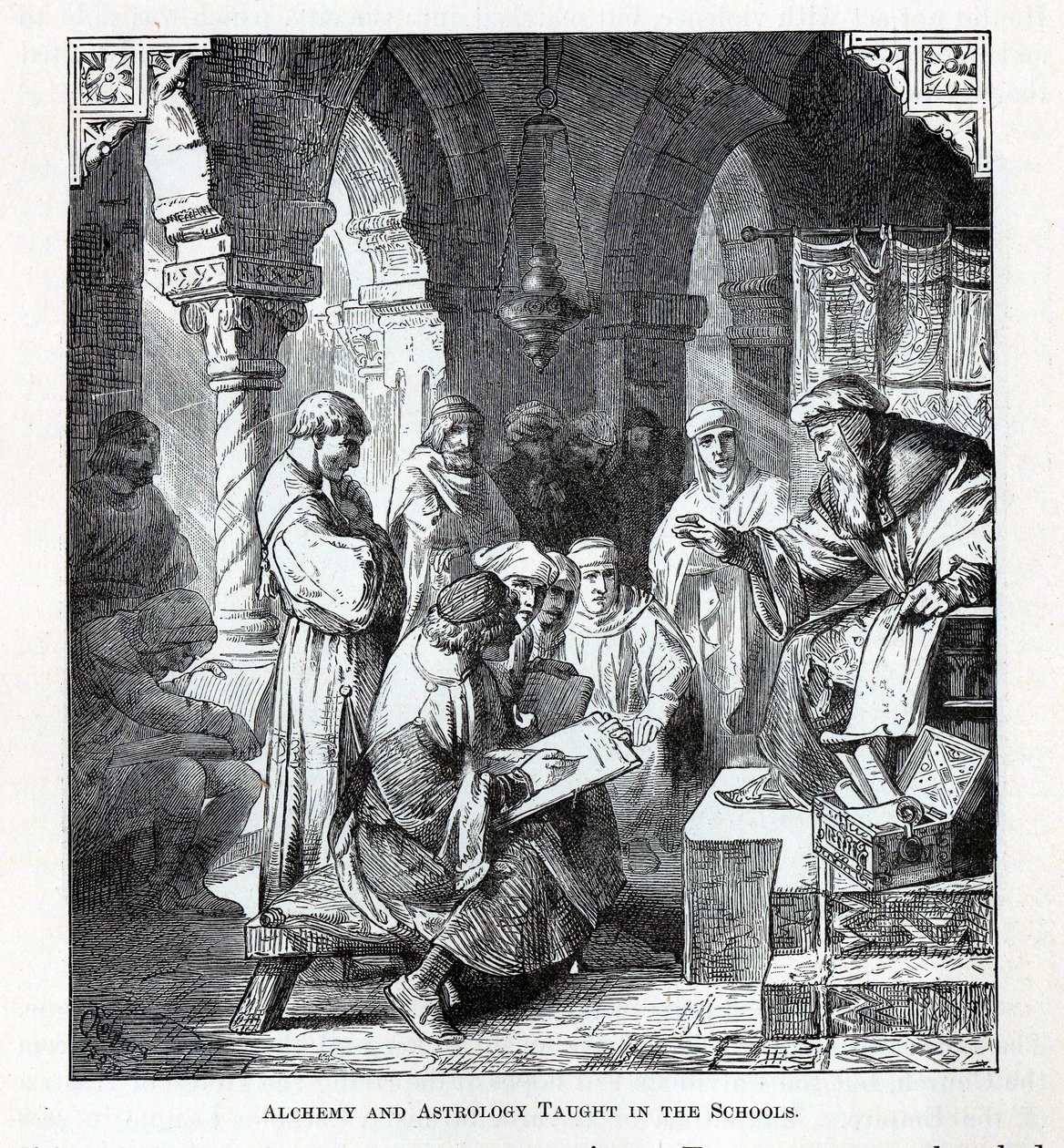 Okullarda Okutulan Simya ve Astroloji, 1882 by Unbekannt