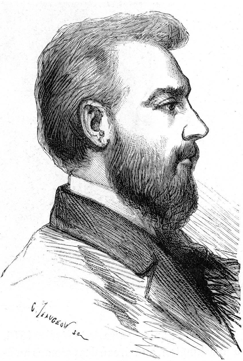 Alexander Graham Bell, İskoç asıllı Amerikalı mucit, c1880 by Unbekannt