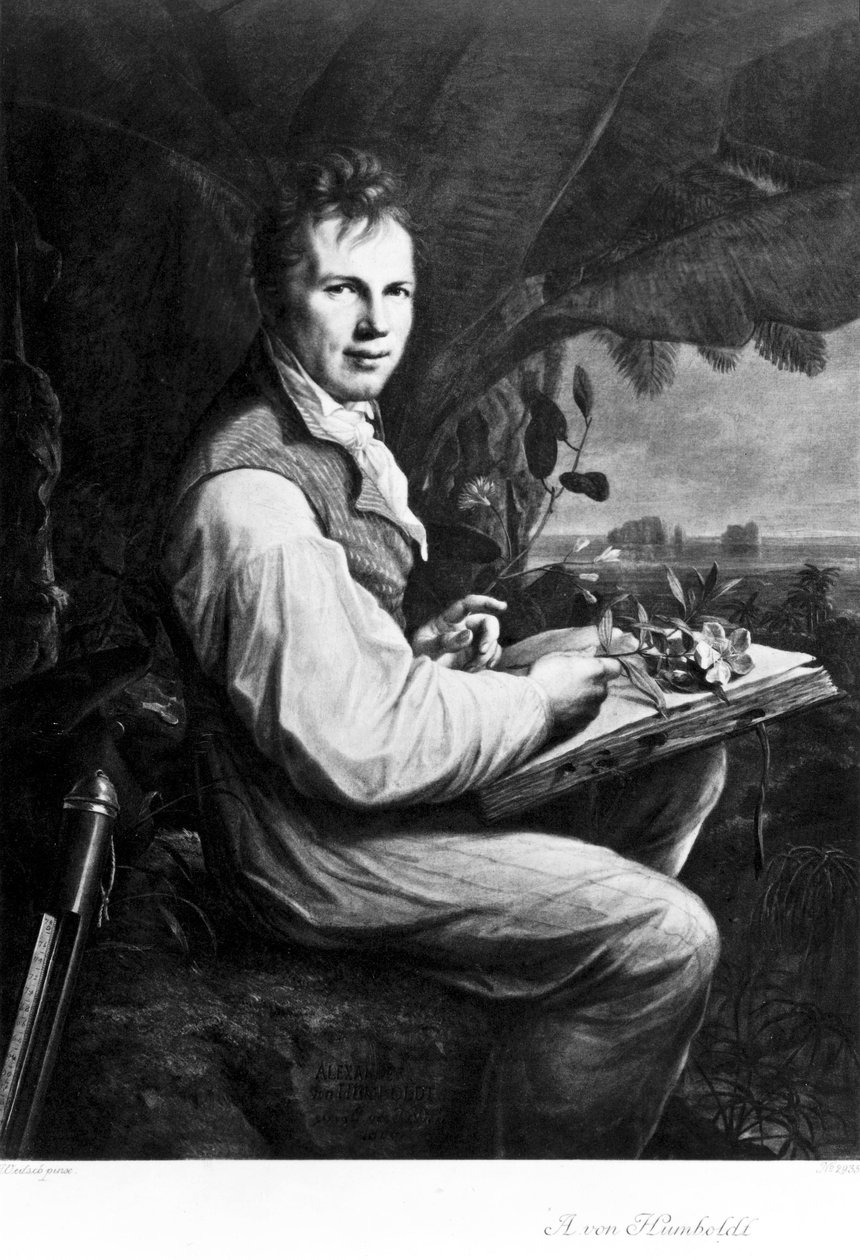 Alexander von Humboldt, Alman doğa bilimci ve kaşif, c 1806 by Unbekannt