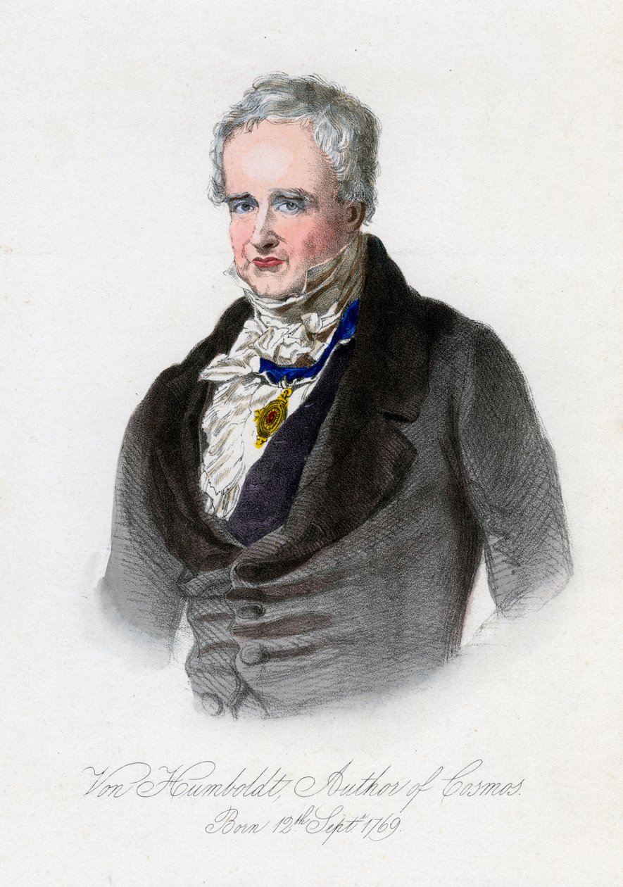 Alexander von Humboldt, Prusyalı doğa bilimci ve kaşif, c19. yüzyıl by Unbekannt