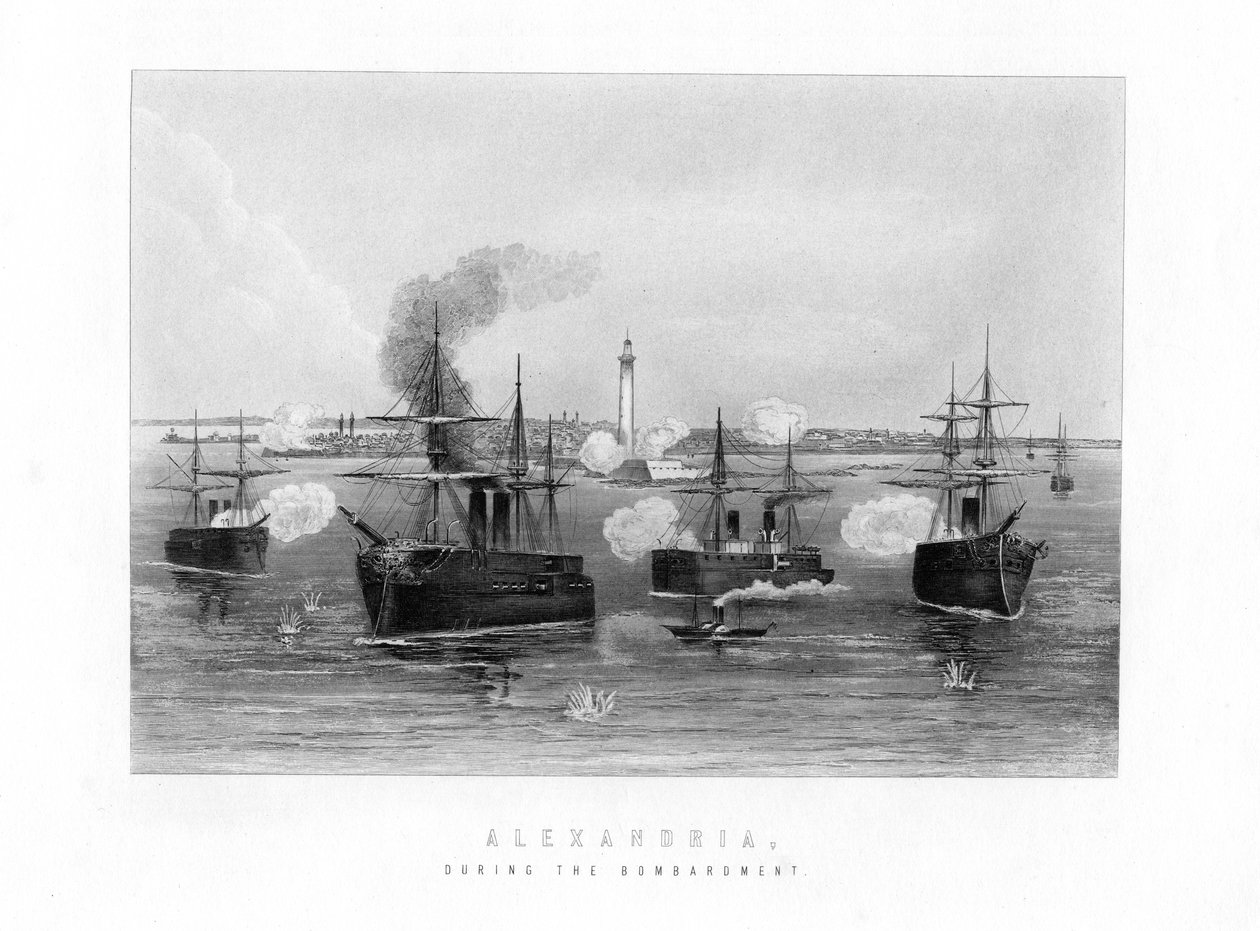 İskenderiye, Bombardıman Sırasında, 1882, 19. yüzyıl by Unbekannt