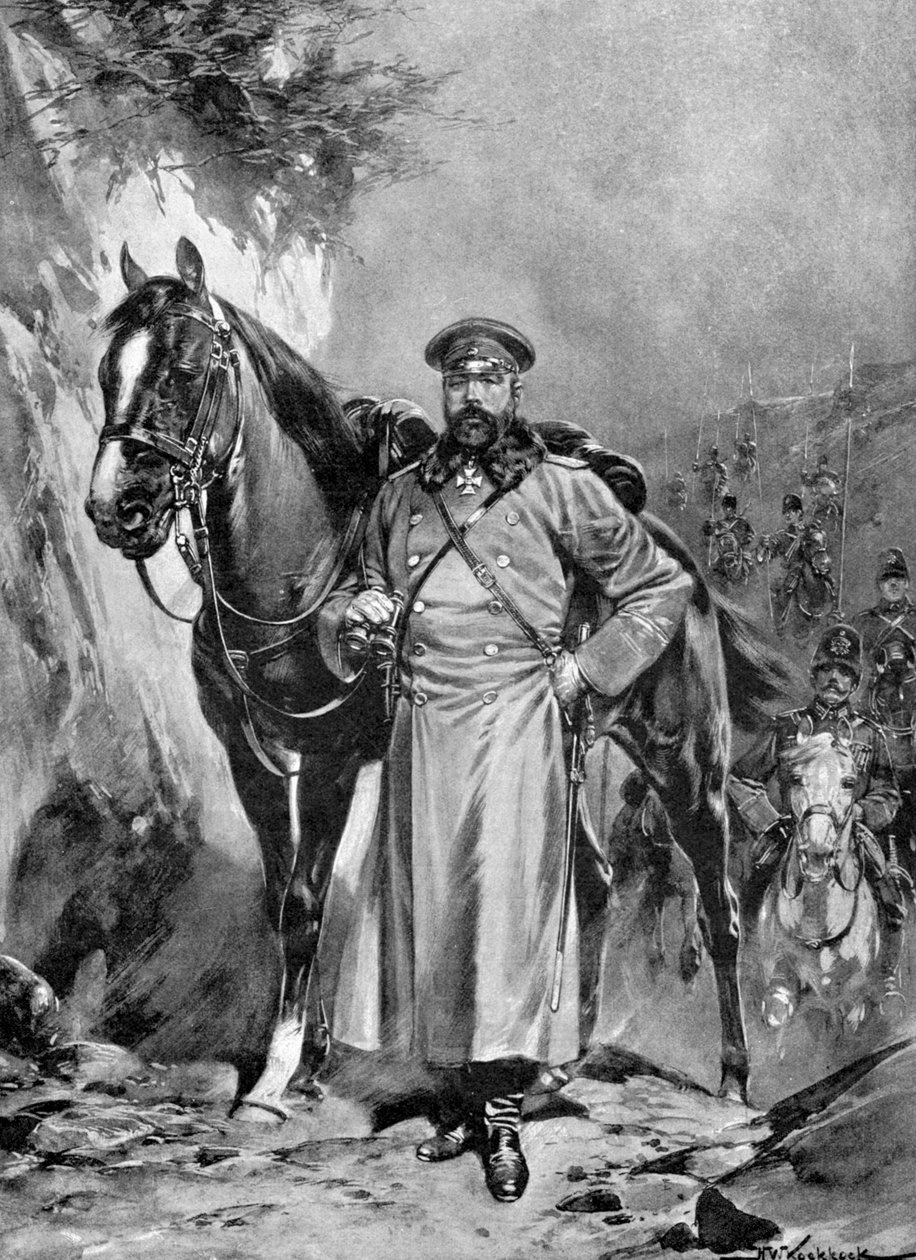 Alexei Nikolaievich Kuropatkin atıyla, Rus-Japon Savaşı, 1904-5 by Unbekannt