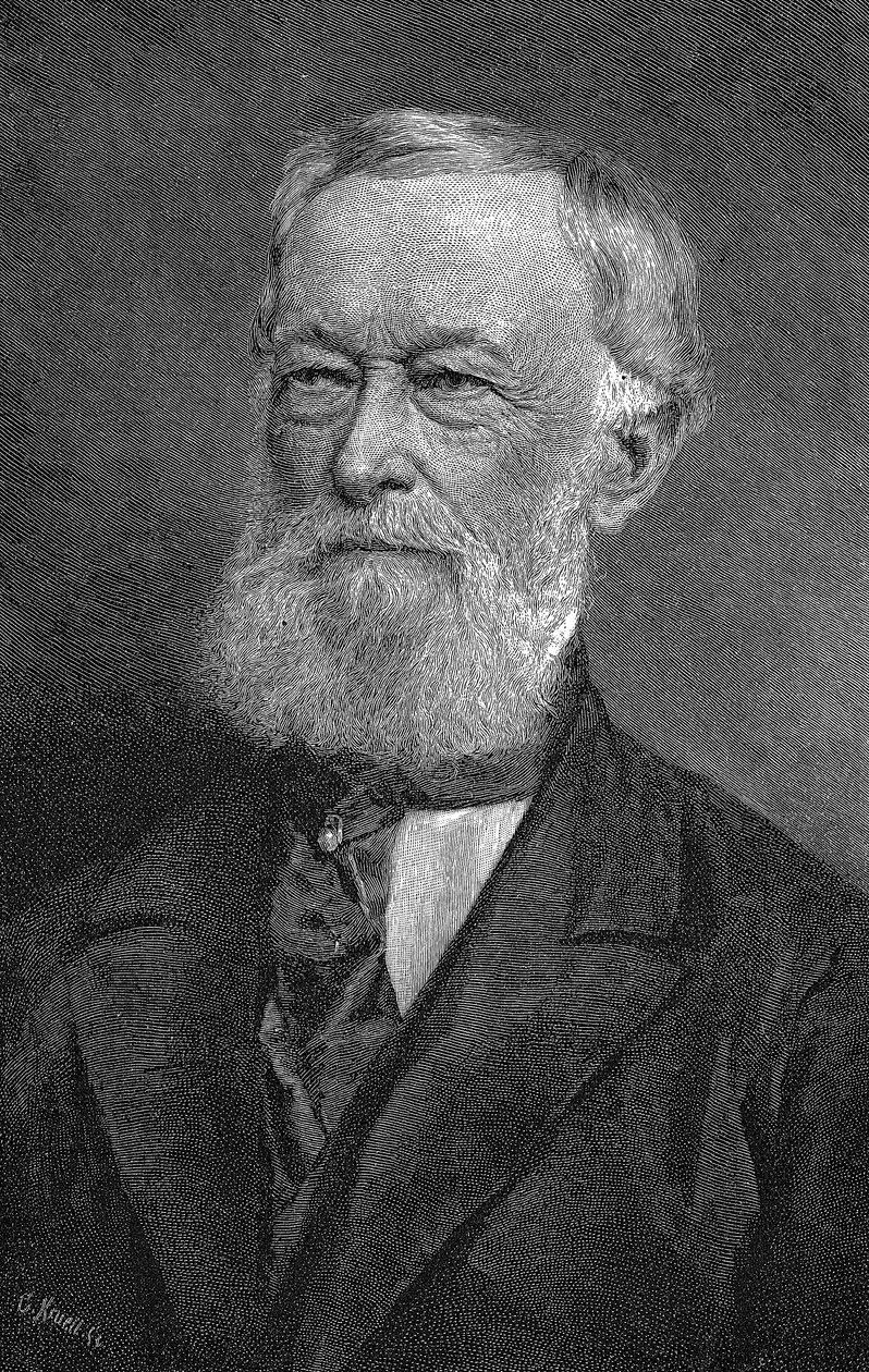 Alfred Krupp, Alman sanayici ve silah üreticisi, 1886 by Unbekannt