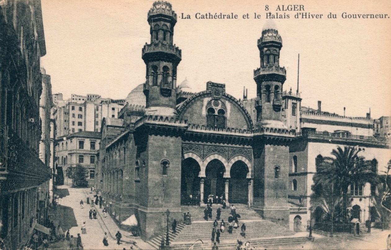 Cezayir - Katedral ve Valinin Kış Sarayı, c1900 by Unbekannt