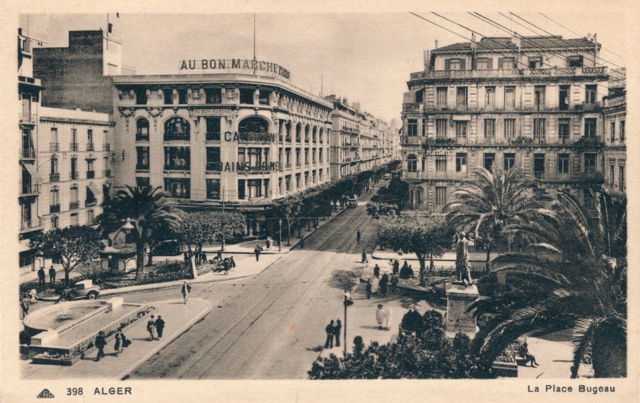 Cezayir - Place Bugeau, c1930 by Unbekannt