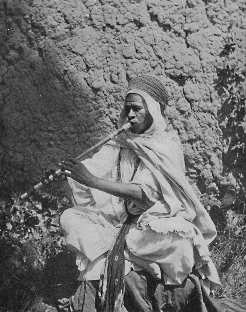 Cezayirli yerli flüt sanatçısı, 1912 by Unbekannt