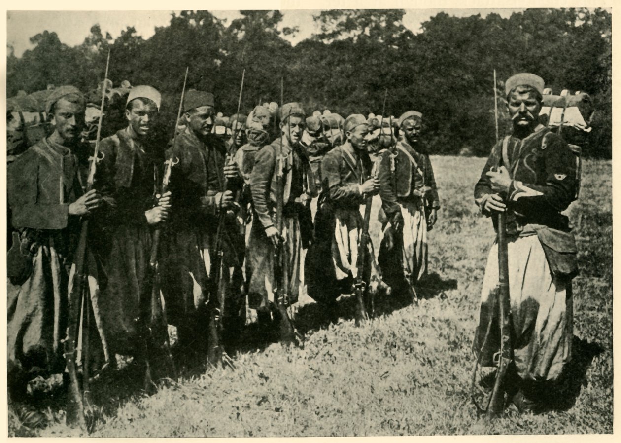 Turcos olarak bilinen Cezayirli tirailleurlar, Birinci Dünya Savaşı, 1915, c1920. by Unbekannt