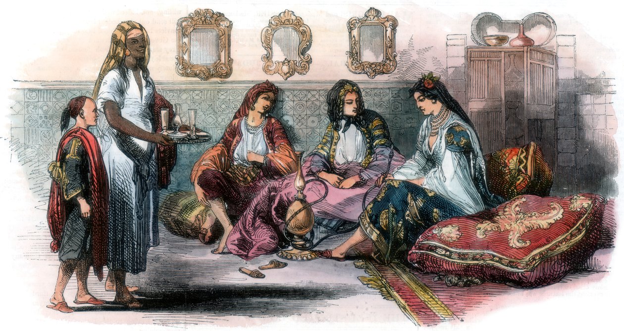 Cezayirli kadınlar, 1857 by Unbekannt