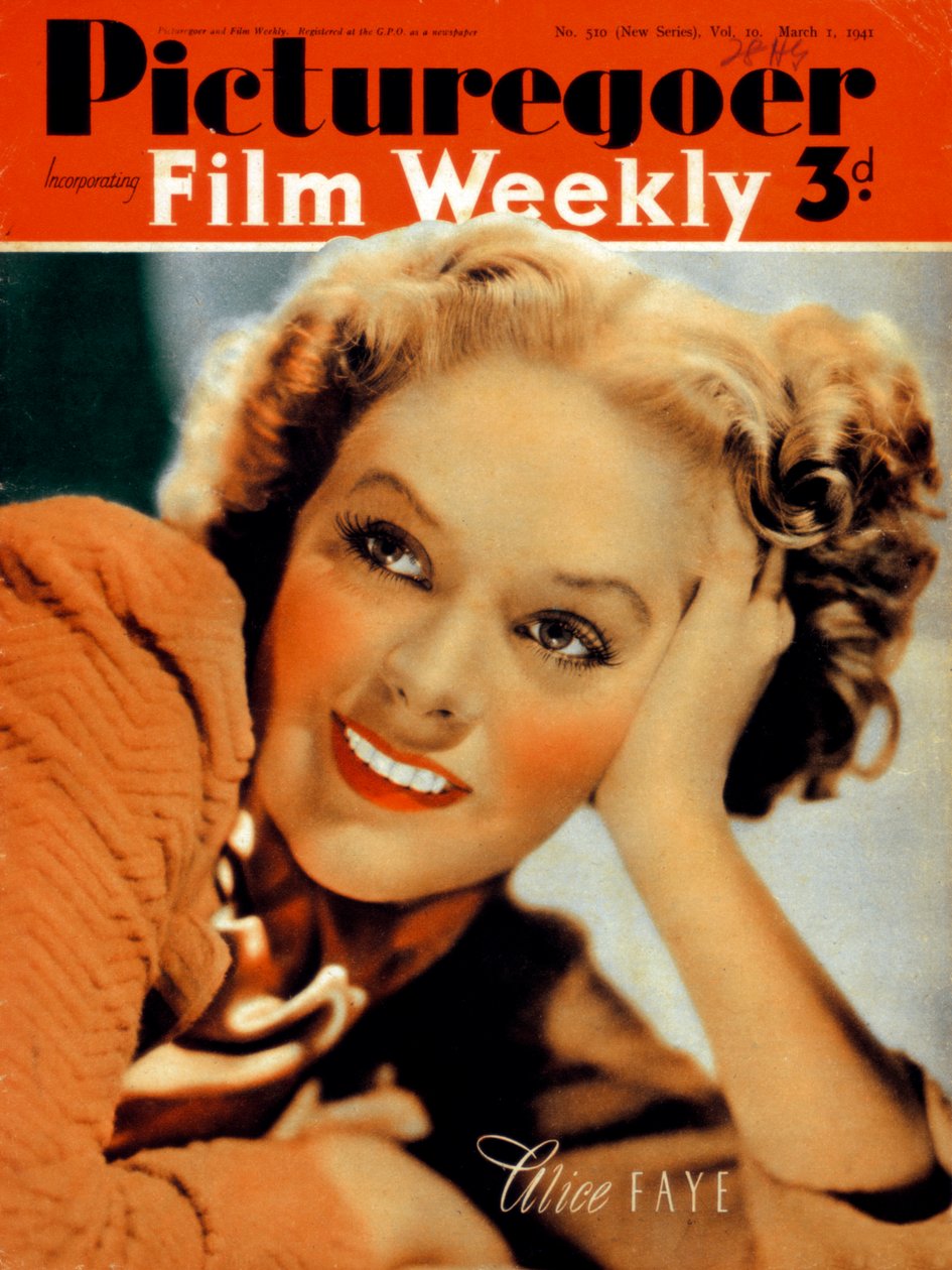 Alice Faye 1915-1998, Amerikalı oyuncu, 1941 by Unbekannt