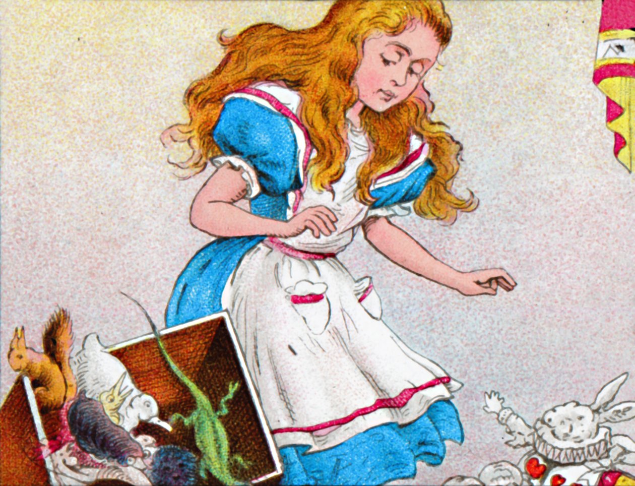 Alice yeniden büyüyordu, c1900. by Unbekannt