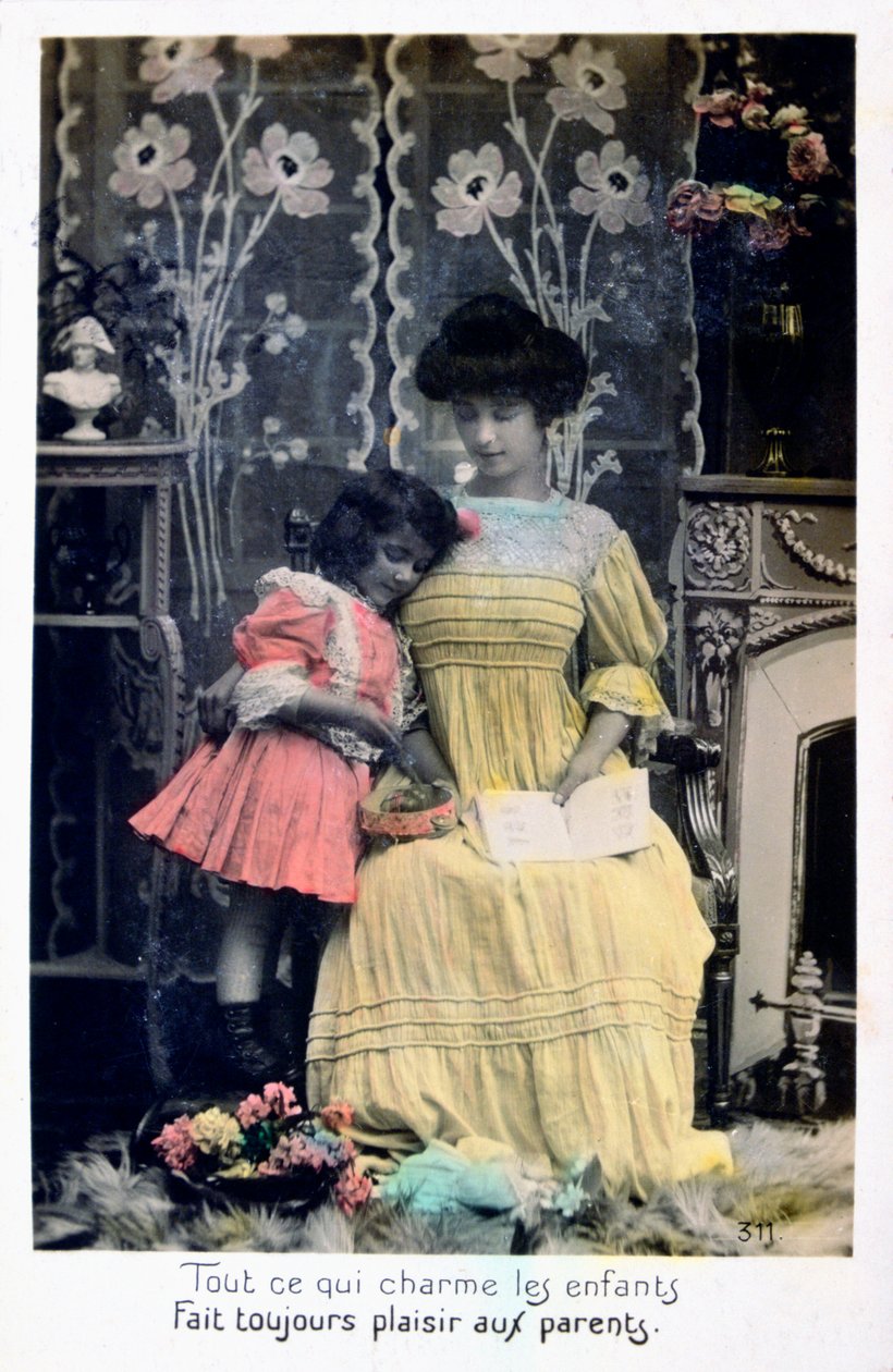 Çocukları büyüleyen her şey.., Fransız Kartpostalı, c1900 by Unbekannt
