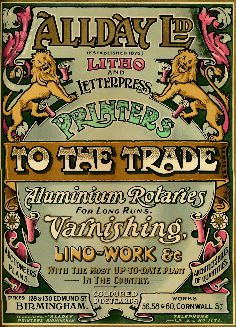 Allday Ltd - reklam, 1907 by Unbekannt