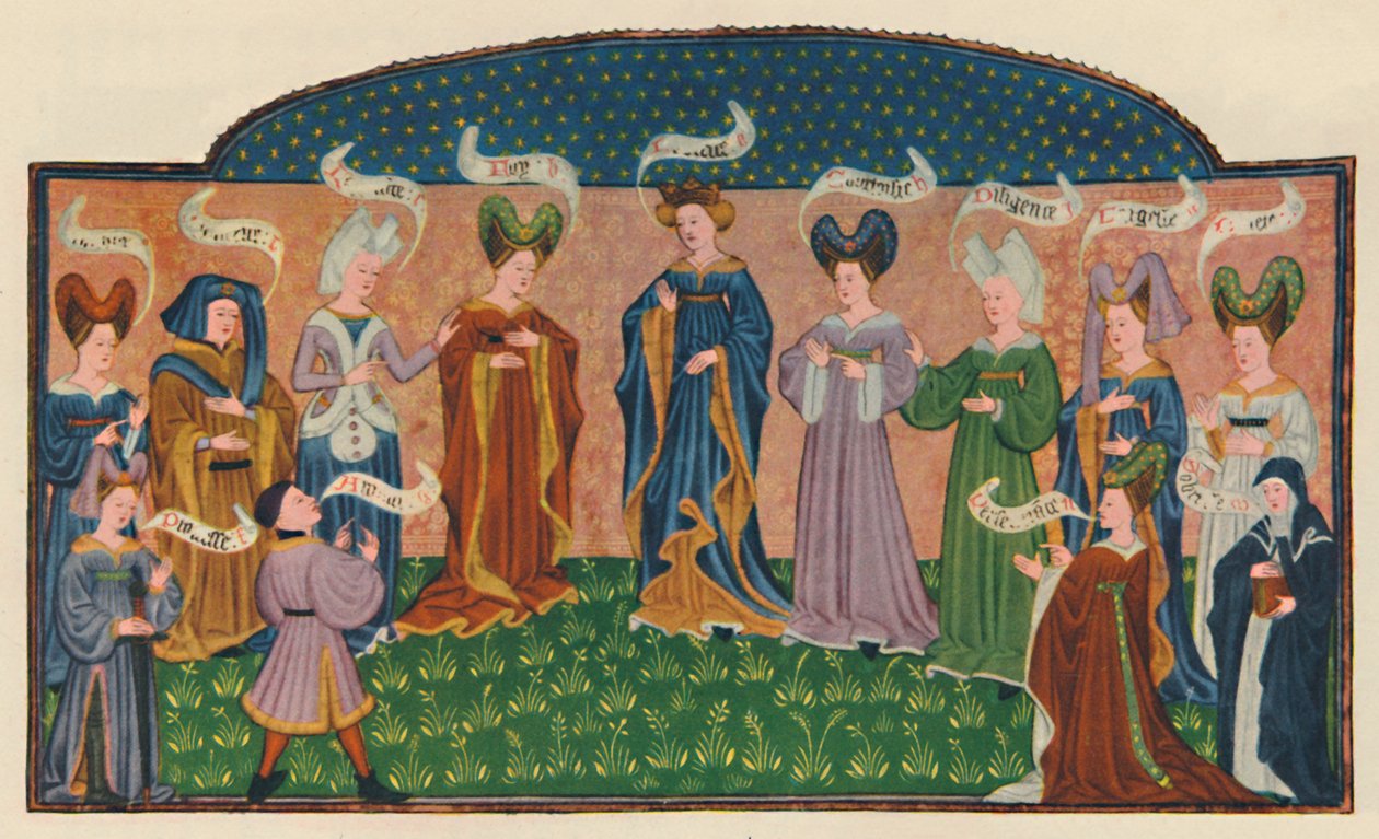 Mahkeme Elbiseli Alegorik Figürler, 1445, 1948. by Unbekannt