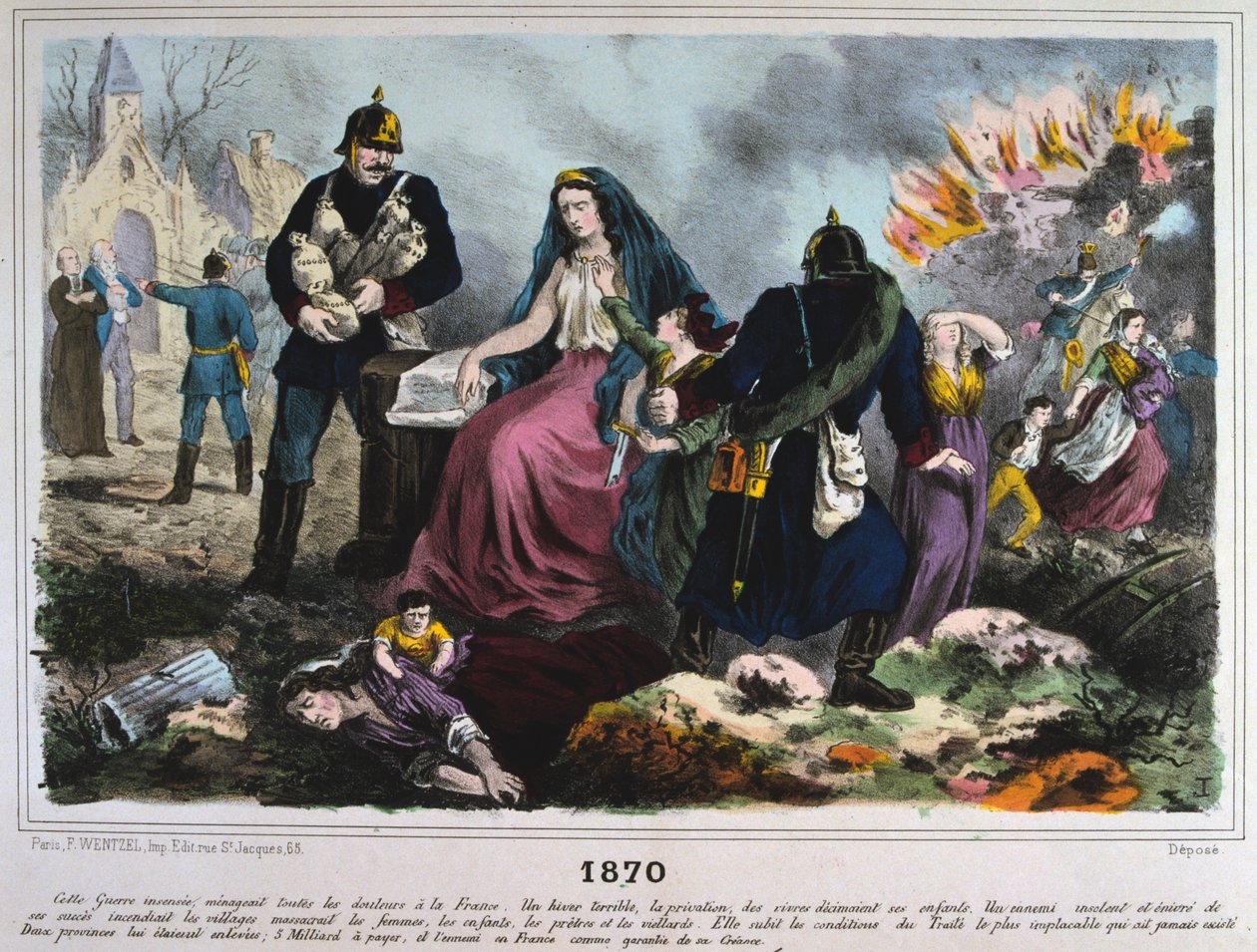 1870 Fransa Alegorisi, Fransa-Prusya Savaşı, 1870-1871. by Unbekannt