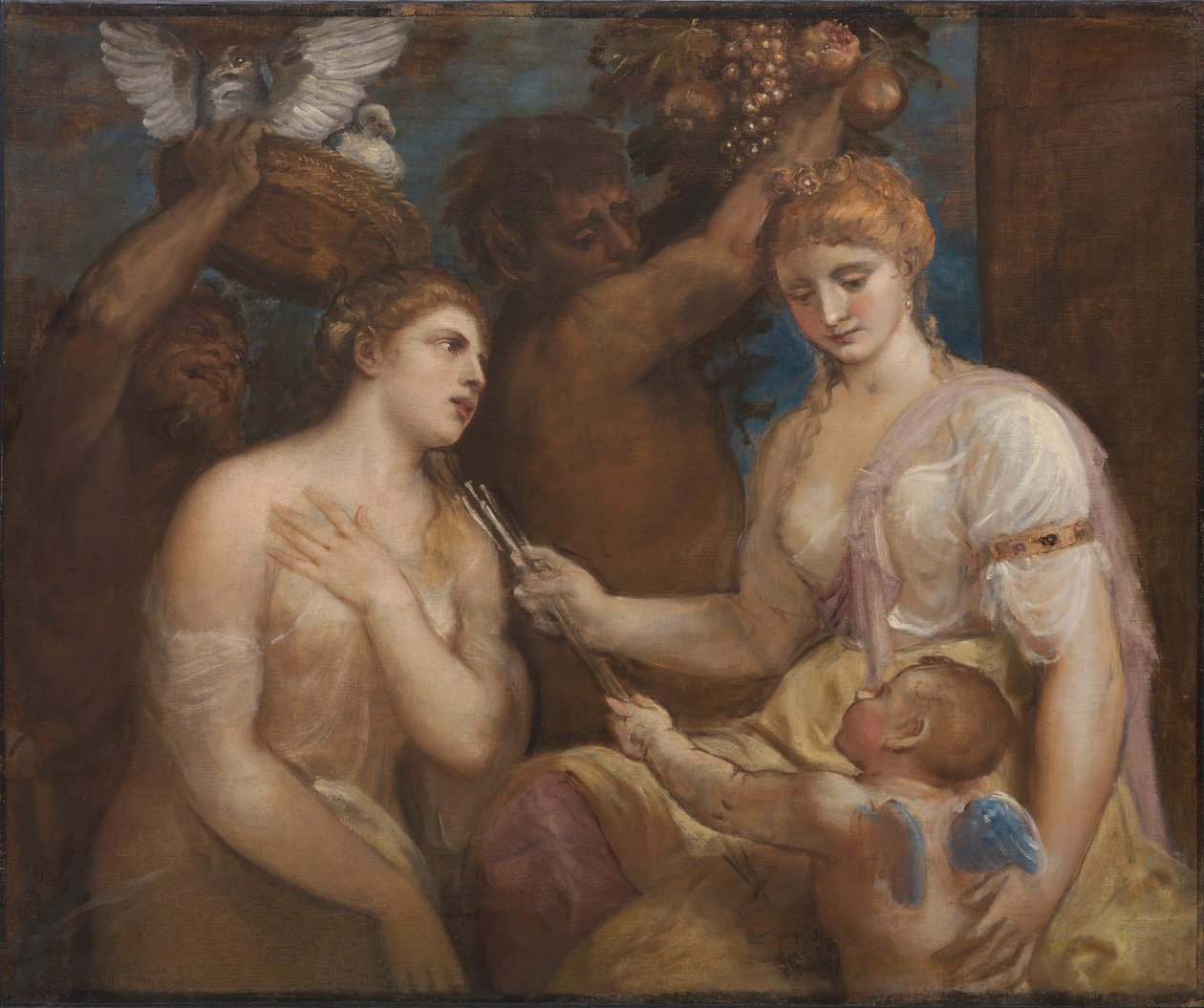 Venüs ve Aşk Tanrısı Alegorisi, c. 1600. by Unbekannt