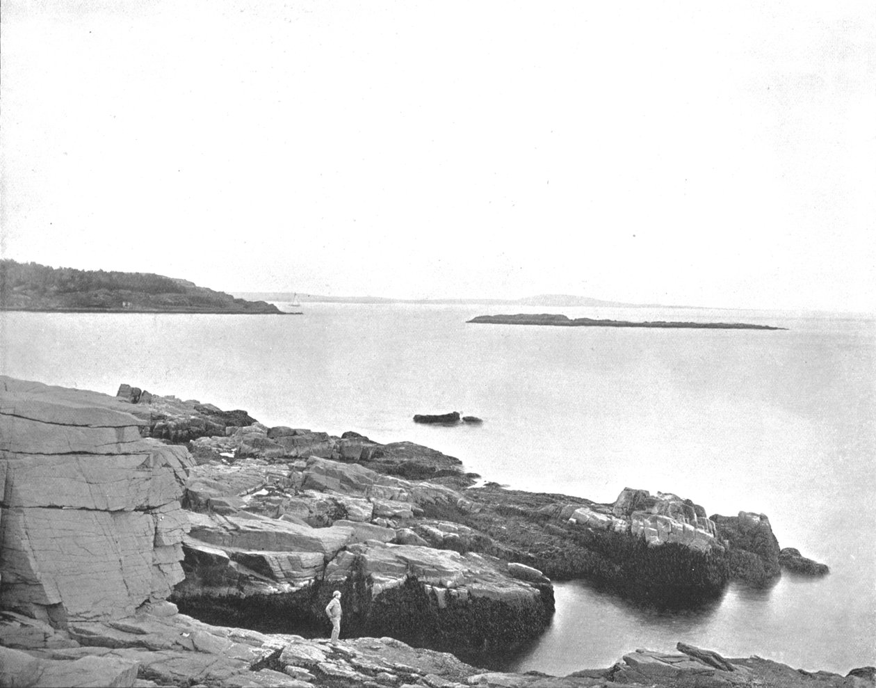 Sahil boyunca, Bar Harbor, Maine, ABD, c1900. by Unbekannt
