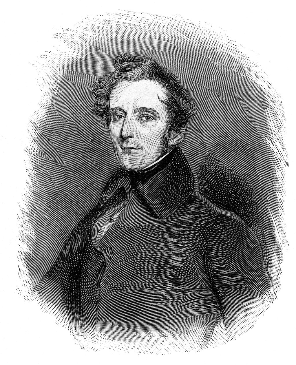Alphonse de Lamartine 1790-1869, Fransız yazar, şair ve politikacı, 1900 by Unbekannt