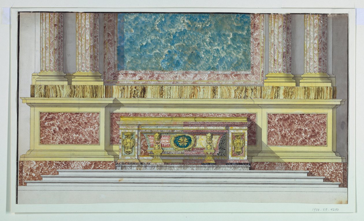 Borghese Şapeli için Altar Mensa, Santa Maria Maggiore, Roma by Unbekannt
