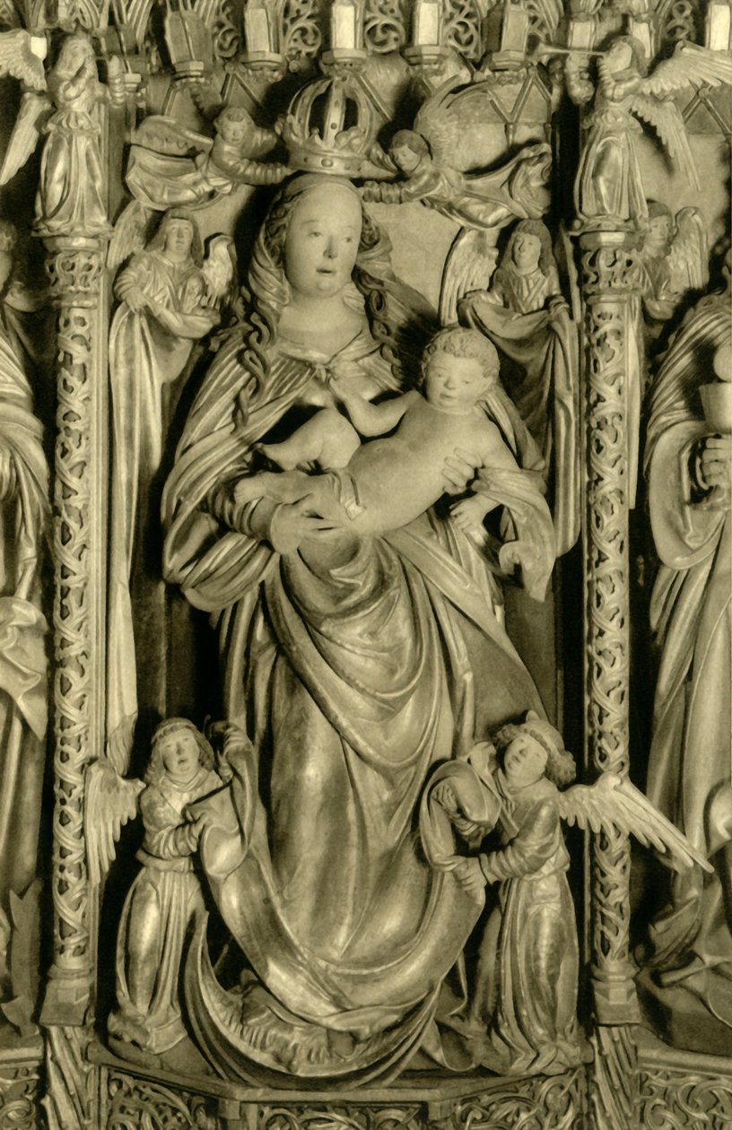 Altarpiece, Hallstatt bölge kilisesi, Hallstatt, Yukarı Avusturya, c1935. by Unbekannt