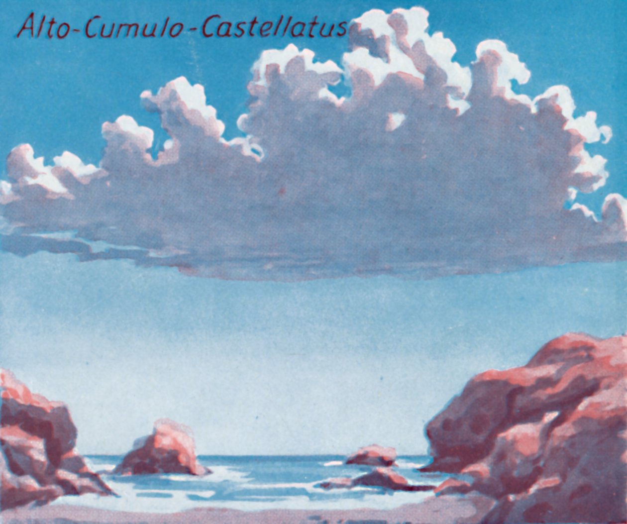 Alto-Cumulo-Castellatus - Gökyüzünde Bir Düzine Temel Bulut Oluşumu, 1935 by Unbekannt