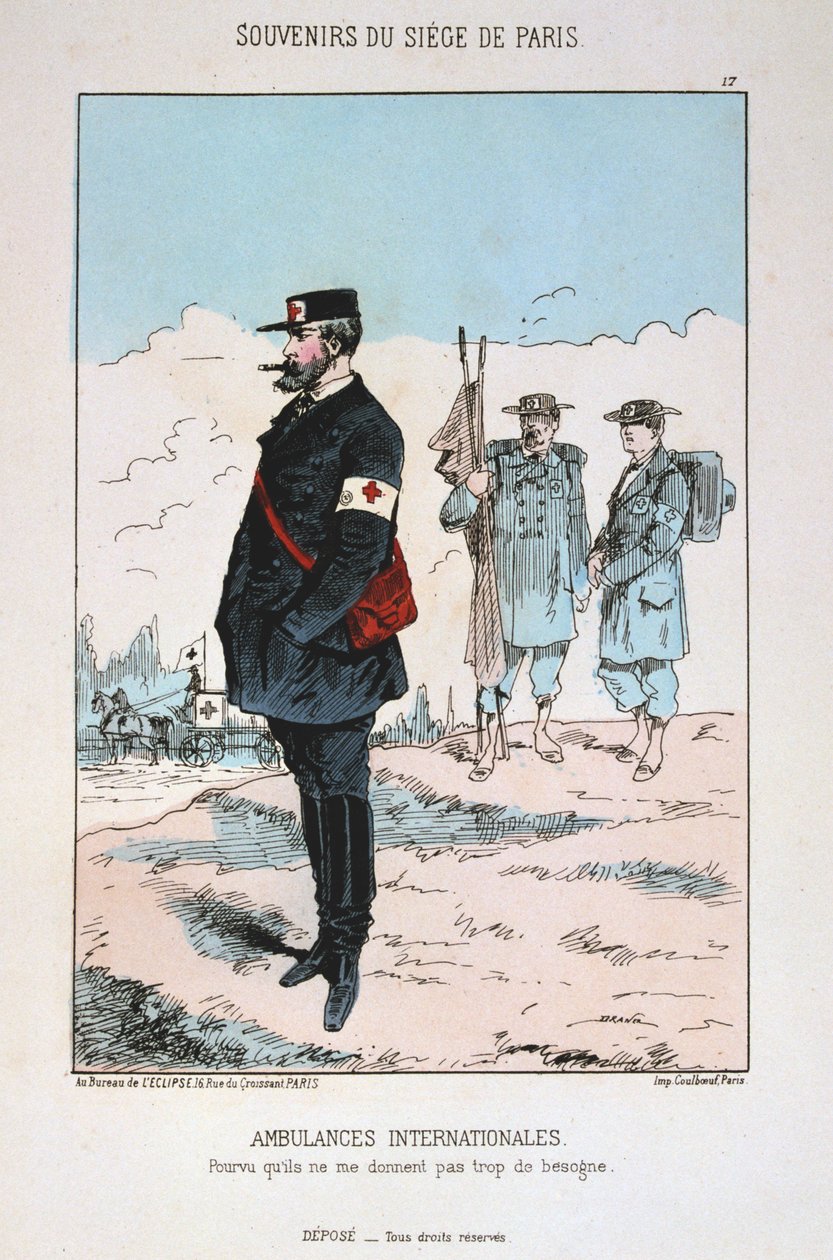 Uluslararası Ambulanslar, Paris Kuşatması, 1870-1871 by Unbekannt