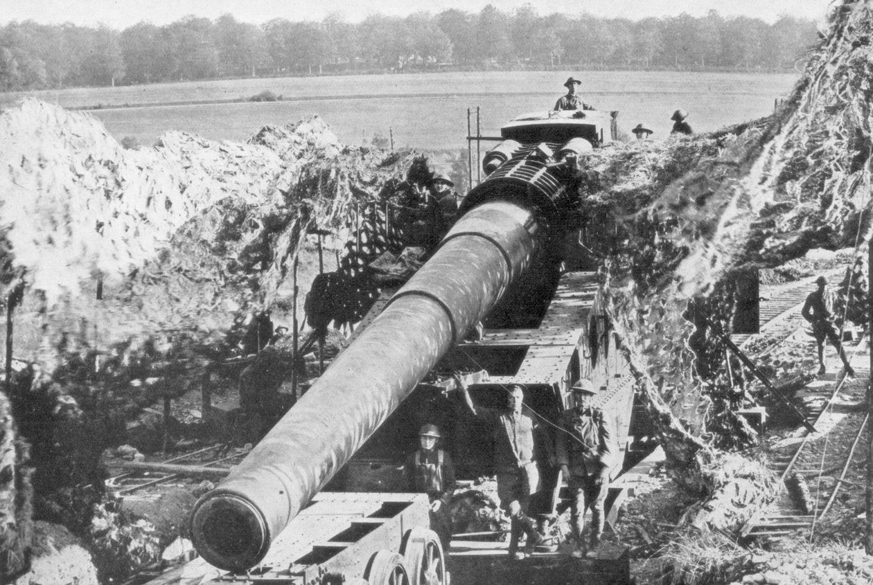 Amerikan 14 inçlik demiryolu silahı, Meuse-Argonne Taarruzu, Fransa, 1918 by Unbekannt