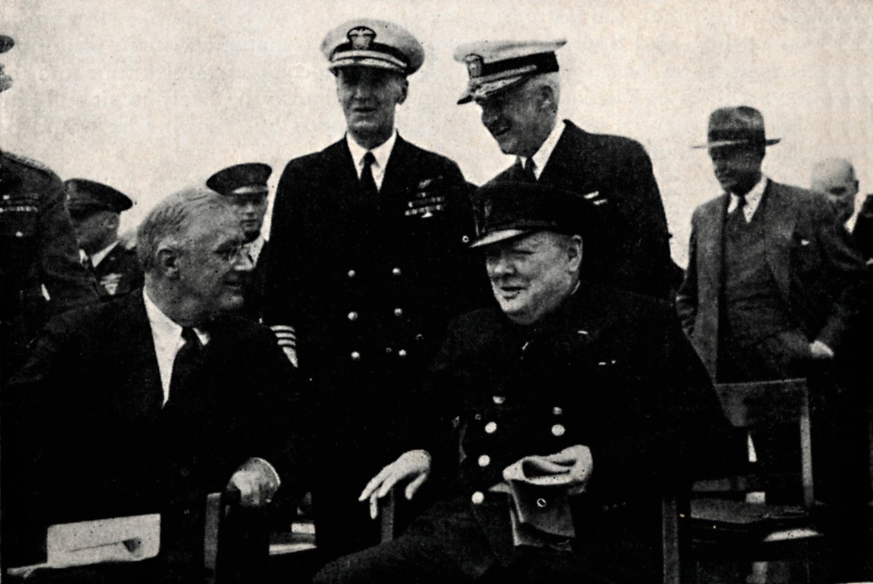 Amerikan Başkanı ve İngiltere Başbakanı, 14 Ağustos 1941, 1945. by Unbekannt