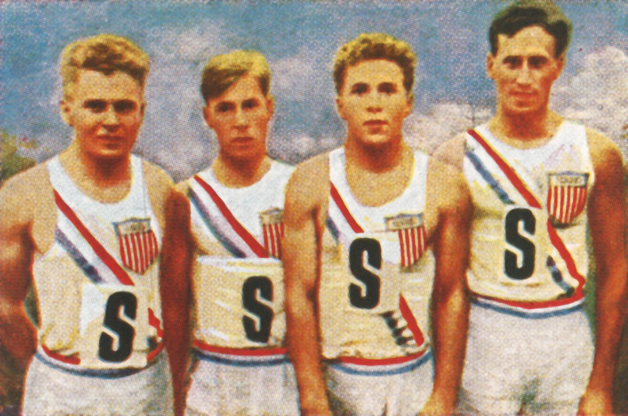 Amerikan takımı, 4 x 100m bayrak yarışı, 1928. by Unbekannt