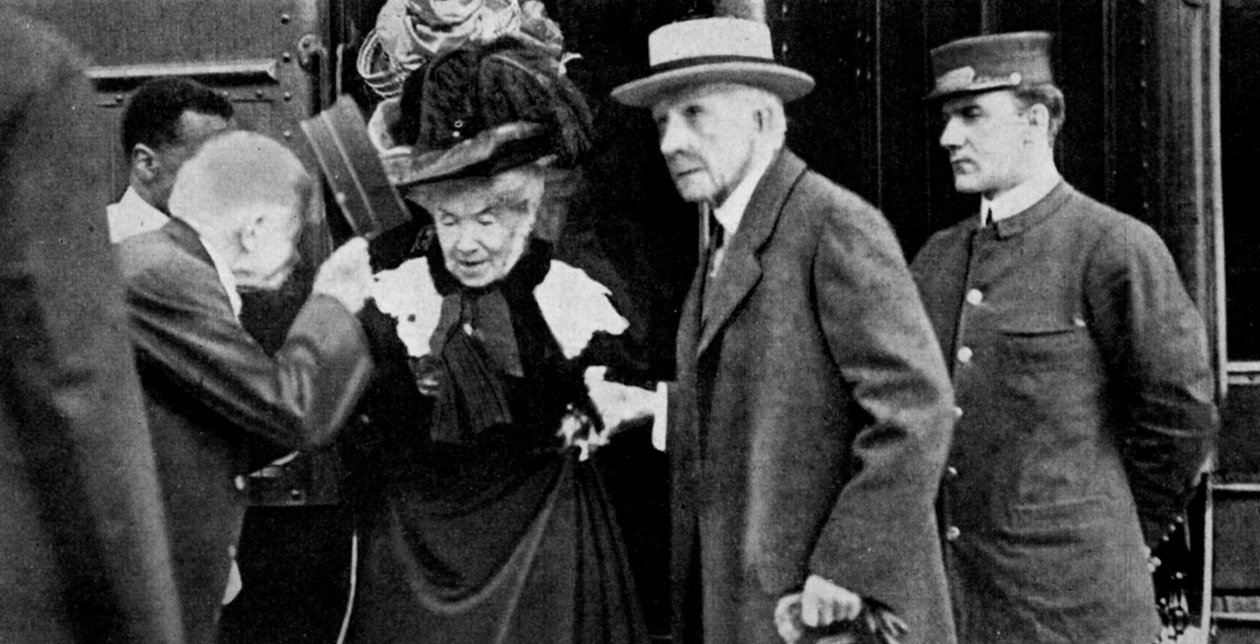 Amerikalı iş adamı John D Rockefeller ve karısı Cleveland, Ohio