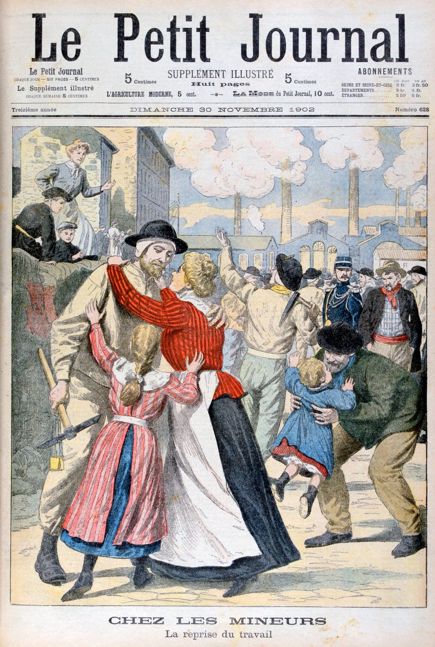 Madenciler arasında işin yeniden başlaması, 1902 by Unbekannt