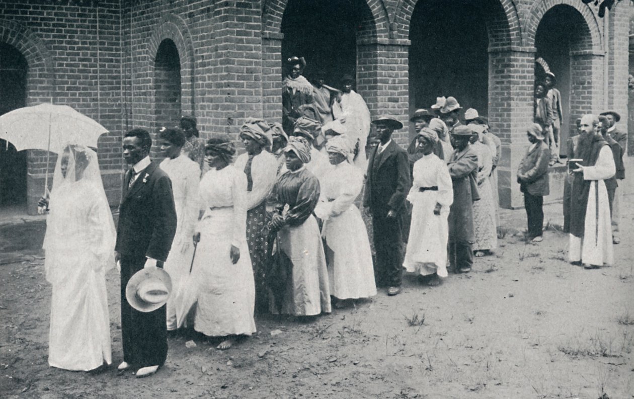 Afrikalı bir Hıristiyan düğün alayı, 1912 by Unbekannt