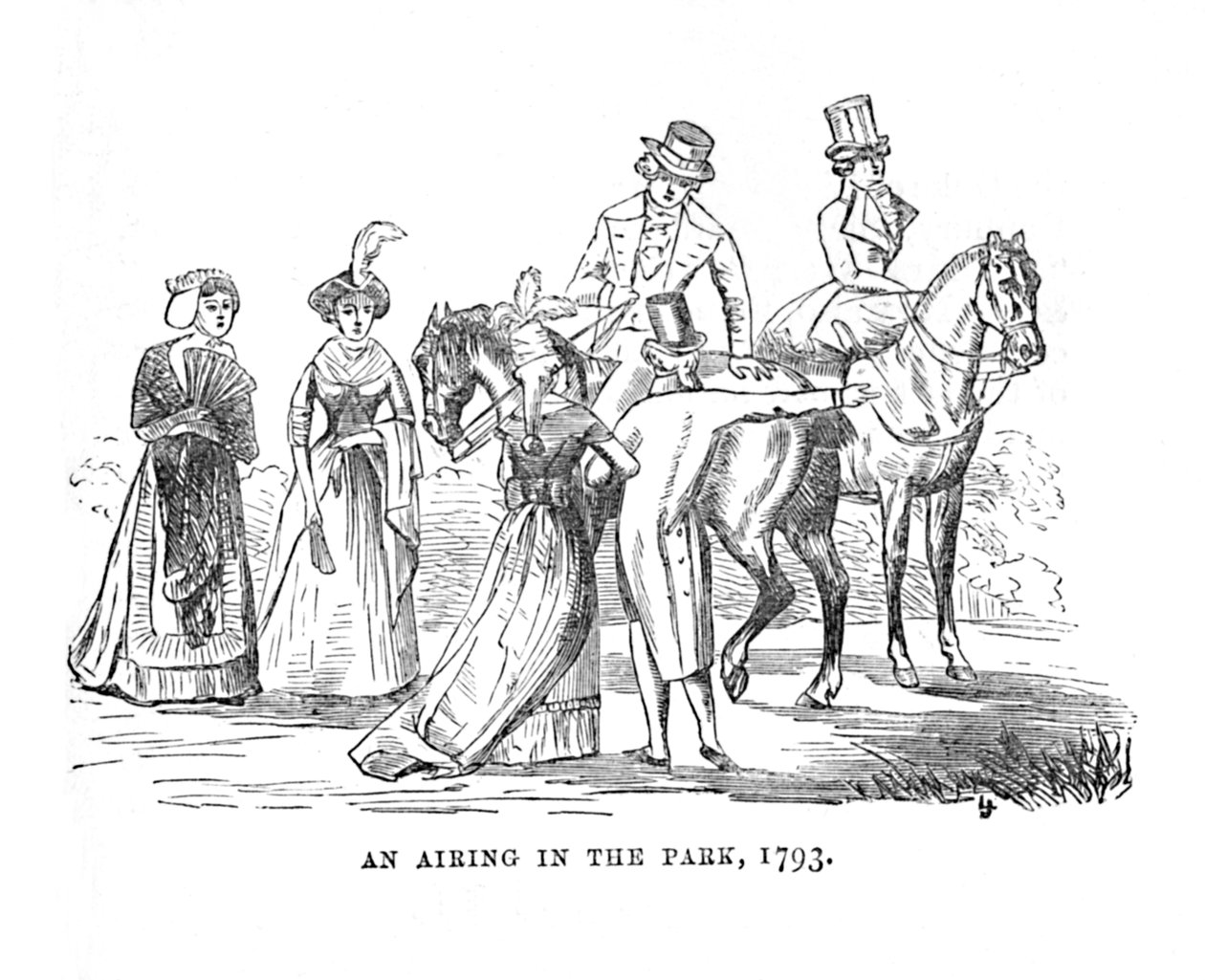 Parkta Bir Havalandırma, 1793, c1870 by Unbekannt