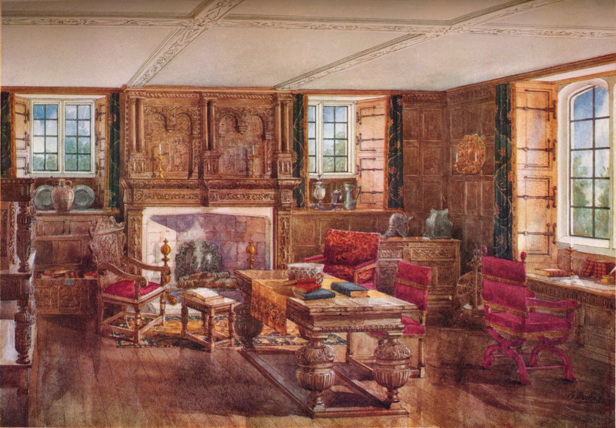 Elizabeth Dönemi Oturma Odası, 19. yüzyıl, 1923 by Unbekannt