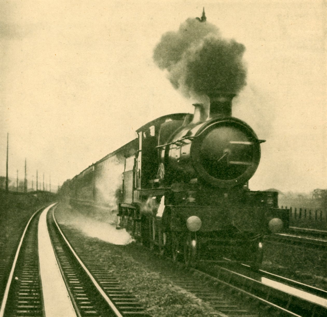 Suyu Hızla Toplayan Yıldız Sınıfından Bir Motor, Goring, Great Western Railway, 1930. by Unbekannt