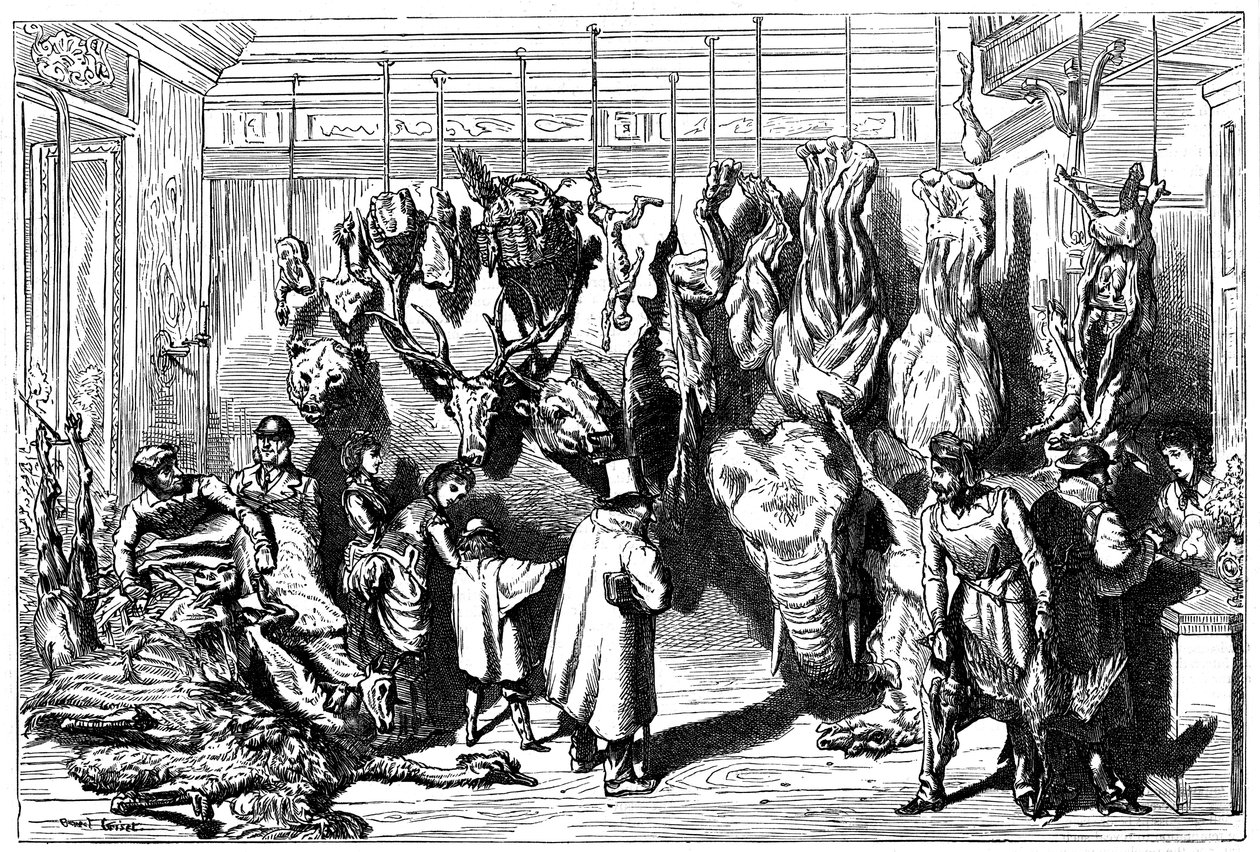 İngiliz kasaplar, Boulevard Haussmann, Paris, 1871 by Unbekannt